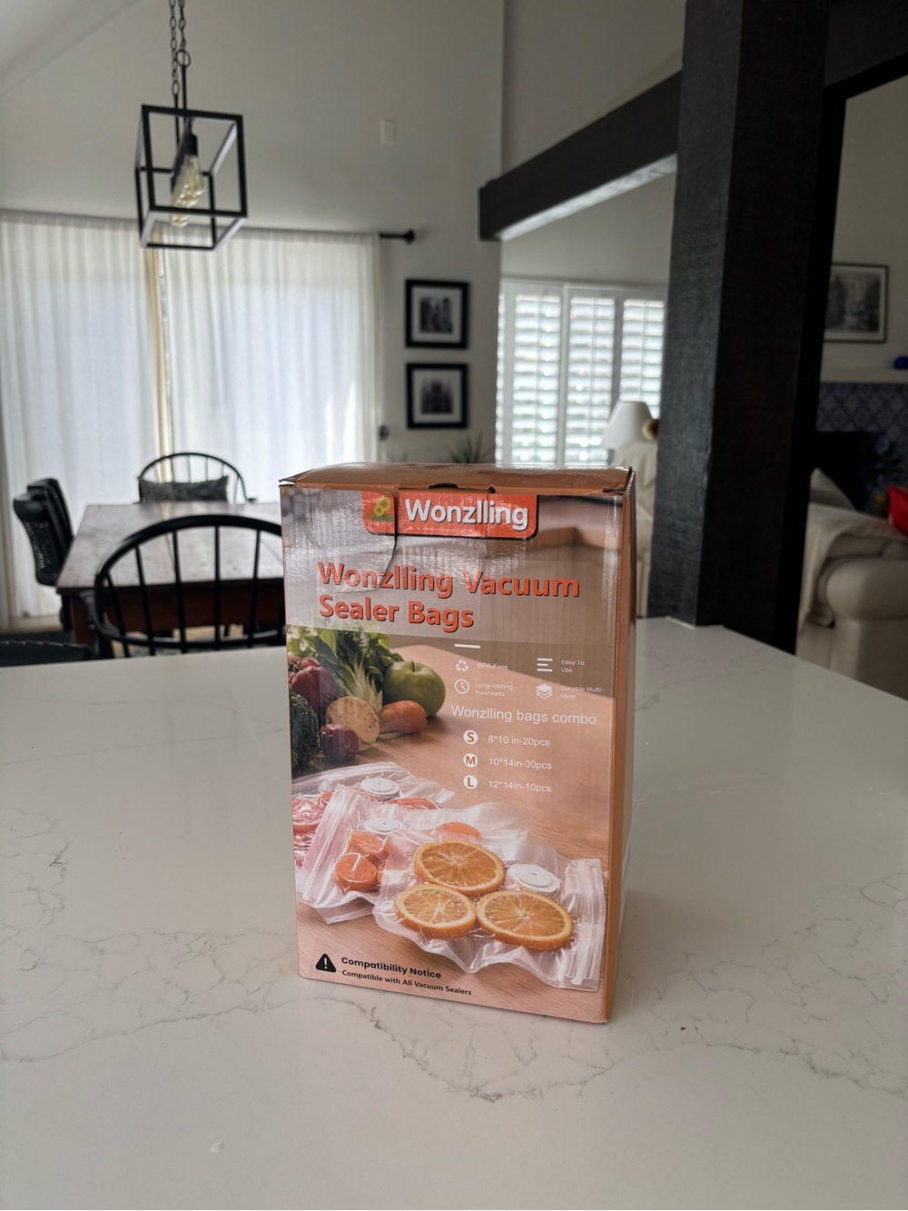 Vacuum Sealer Bags - Clear Food Storage (Clear)